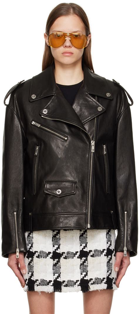 versace leather jackets